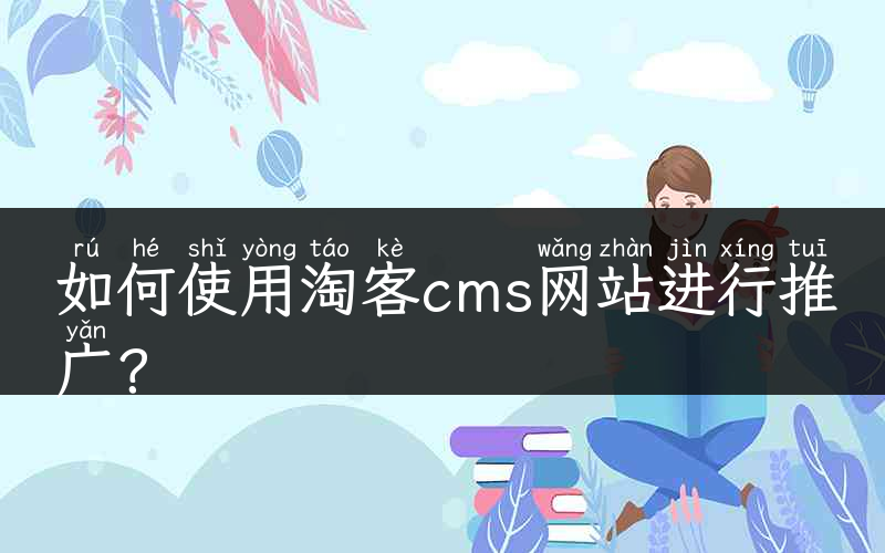 如何使用淘客cms网站进行推广？